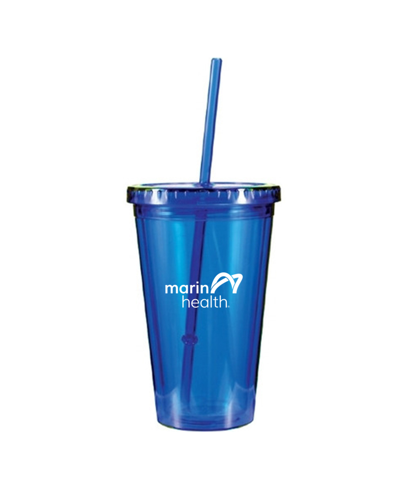 16 oz. Victory Acrylic Tumbler with Straw Lid
